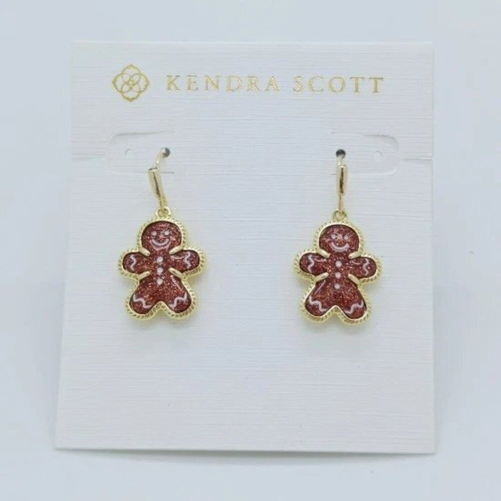 Kendra Scott Gingerbread Gold Drop Earrings